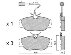 Pastillas de freno SDT FDHP 1050 2145103