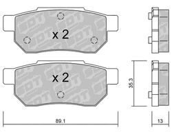 Pastillas de freno SDT FDHP 1050 2155200