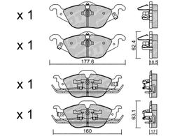 Pastillas de freno SDT FDHP 1050 2157400