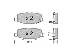 Pastillas de freno SDT FDHP 1050 2159200