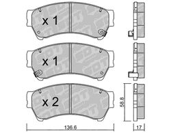 Pastillas de freno SDT FDHP 1050 2159800