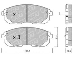 Pastillas de freno SDT FDHP 1050 2160400
