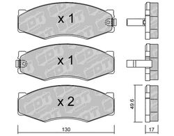 Pastillas de freno SDT FDHP 1050 2161601