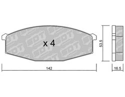 Pastillas de freno SDT FDHP 1050 2162700