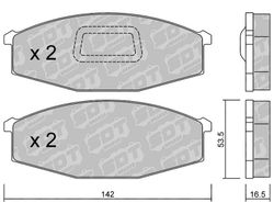 Pastillas de freno SDT FDHP 1050 2162701