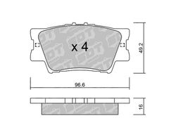 Pastillas de freno SDT FDHP 1050 2167900