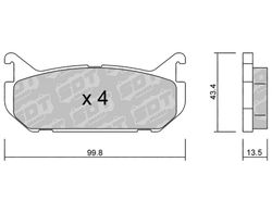 Pastillas de freno SDT FDHP 1050 2171600