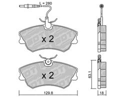 Pastillas de freno SDT FDHP 1050 2175900