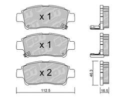 Pastillas de freno SDT FDHP 1050 2177600