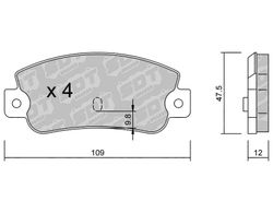 Pastillas de freno SDT FDHP 1050 2178900