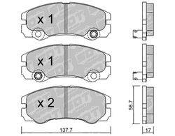 Pastillas de freno SDT FDHP 1050 2183701