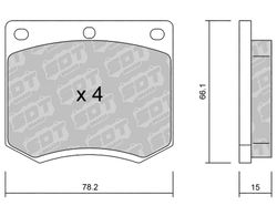 Pastillas de freno SDT FDHP 1050 2186200