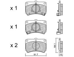 Pastillas de freno SDT FDHP 1050 2186400