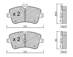 Pastillas de freno SDT FDHP 1050 2187800