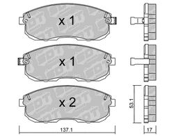 Pastillas de freno SDT FDHP 1050 2188700