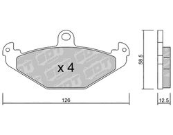 Pastillas de freno SDT FDHP 1050 2192000