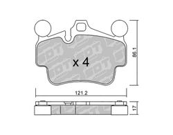 Pastillas de freno SDT FDHP 1050 2194301