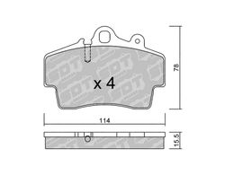 Pastillas de freno SDT FDHP 1050 2194400