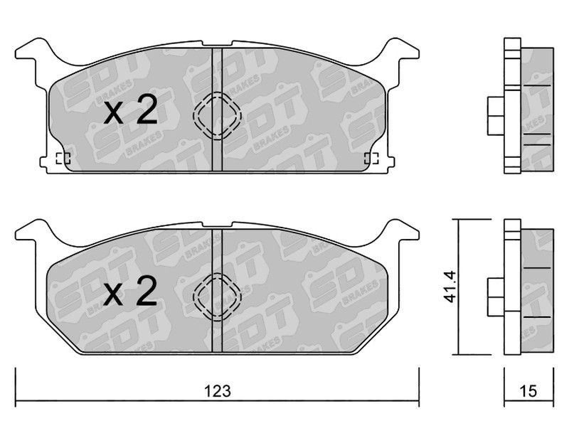 Pastillas de freno SDT FDHP 1050 2195900