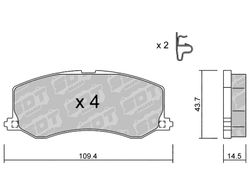 Pastillas de freno SDT FDHP 1050 2196400