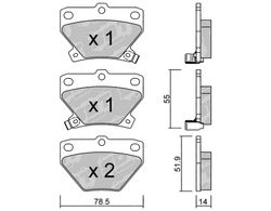 Pastillas de freno SDT FDHP 1050 2197500
