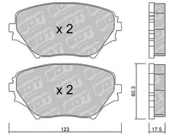 Pastillas de freno SDT FDHP 1050 2197800