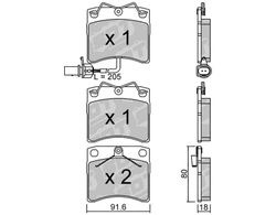 Pastillas de freno SDT FDHP 1050 2198101