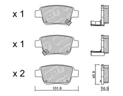 Pastillas de freno SDT FDHP 1050 2199800