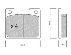 Pastillas de freno SDT RR1080 2511200RR