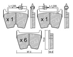 Pastillas de freno SDT RR1080 2518400RR