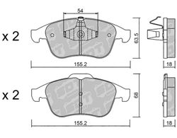 Pastillas de freno SDT RR1080 2595301RR