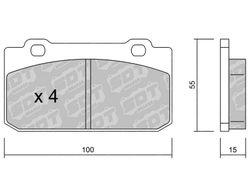 Pastillas de freno SDT RT1066 2541201RT