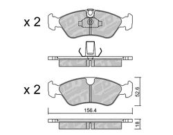 Pastillas de freno SDT RT1066 2549600RT