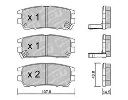 Pastillas de freno SDT RT1066 2573200RT