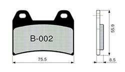 Plaquettes de frein Zcoo B002-EXC