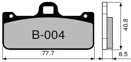 Plaquettes de frein Zcoo B004-EXC