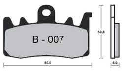 Plaquettes de frein Zcoo B007-EX