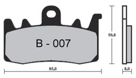 Plaquettes de frein Zcoo B007-EX