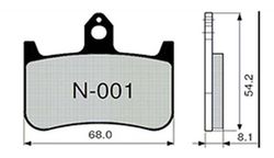 Pastillas de freno Zcoo N001-EXC