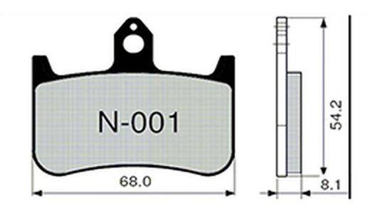 Pastillas de freno Zcoo N001-EXC