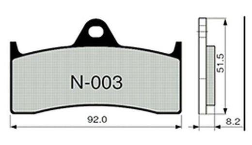 Plaquettes de frein Zcoo N003-EX