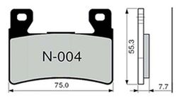 Plaquettes de frein Zcoo N004-EX