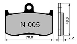 Plaquettes de frein Zcoo N005-EX
