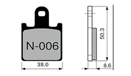 Pastillas de freno Zcoo N006-EX