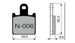 Pastillas de freno Zcoo N006-EXC