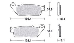 Plaquettes de frein Zcoo N007-EX