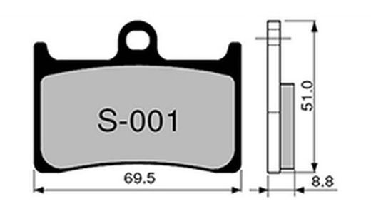 Pastillas de freno Zcoo S001-EXC