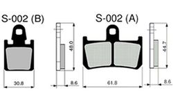 Pastillas de freno Zcoo S002-EXC