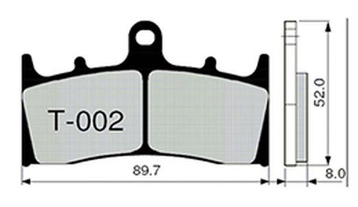 Pastillas de freno Zcoo T002-EXC