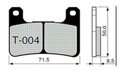 Pastillas de freno Zcoo T004-EX